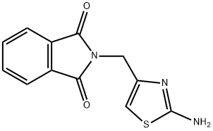 2-[(2-Amino-1,3-thiazol-4-yl)methyl]-1H-isoindole-1,3(2H)-dione Struktur