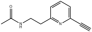 Acetamide,  N-[2-(6-ethynyl-2-pyridinyl)ethyl]- Structure
