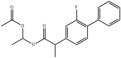 フルルビプロフェンアキセチル 化学構造式