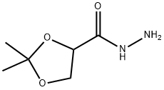 1,3-Dioxolane-4-carboxylic  acid,  2,2-dimethyl-,  hydrazide 结构式