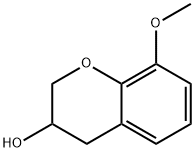 3,4-Dihydro-8-methoxy-2H-1-benzopyran-3-ol Struktur