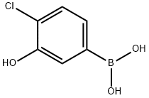 4-クロロ-3-ヒドロキシフェニルボロン酸 化学構造式