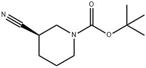 (R)-3-氰基哌啶-1-甲酸叔丁酯, 915226-44-7, 结构式