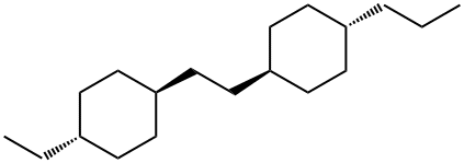 4-Propyl-[2-(trans-4-ethylcyclohexyl)ethyl]cyclohexane Struktur