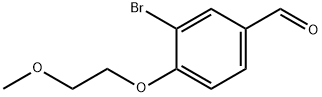 3-BroMo-4-(2-Methoxyethoxy)benzaldehyde 结构式