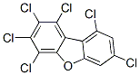 1,2,3,4,7,9-ヘキサクロロジベンゾフラン 化学構造式