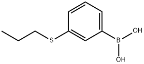 3-(丙硫基)苯基硼酸 结构式