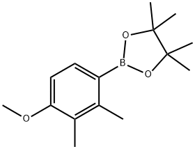 2,3-二甲基-4-甲氧基苯硼酸频那醇酯 结构式