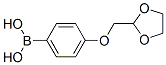 4-([1,3]Dioxolan-2-ylmethoxy)-phenylboronic acid 结构式