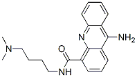 N-((4-dimethylamino)butyl)-9-aminoacridine-4-carboxamide Struktur