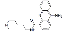 9-Amino-N-(5-(dimethylamino)pentyl)-4-acridinecarboxamide Struktur