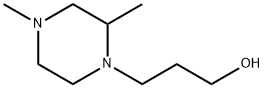 1-Piperazinepropanol,2,4-dimethyl-(7CI) Struktur
