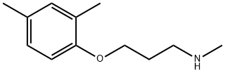 3-(2,4-ジメチルフェノキシ)-N-メチル-1-プロパンアミン 化学構造式