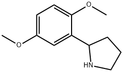 2-(2,5-ジメトキシフェニル)ピロリジン 化学構造式