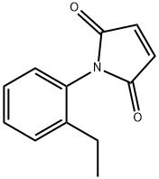 1-(2-エチルフェニル)-1H-ピロール-2,5-ジオン 化学構造式