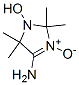 [(4-アミノ-2,2,5,5-テトラメチル-3-イミダゾリン3-オキシド)-1-イルオキシ]ラジカル 化学構造式