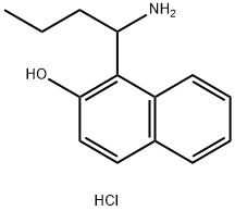 1-(1-氨基丁基)萘-2-醇盐酸盐 结构式