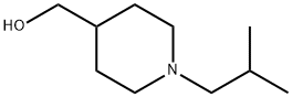 (1-イソブチルピペリジン-4-イル)メタノール 化学構造式