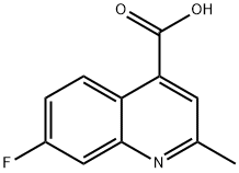 7-FLUORO-2-METHYLQUINOLINE-4-CARBOXYLIC ACID Structure