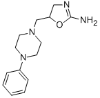 5-[(4-フェニルピペラジン-1-イル)メチル]オキサゾリジン-2-イミン 化学構造式