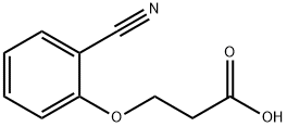 3-(2-氰基苯氧基)丙酸 结构式