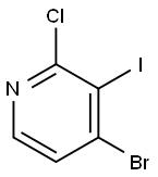 4-溴-2-氯-3-碘砒啶 结构式