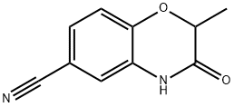 2-METHYL-3-OXO-3,4-DIHYDRO-2H-BENZO[B][1,4]OXAZINE-6-CARBONITRILE 结构式