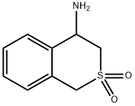 3,4-二氢-1H-S,S-二-氧代-异硫基苯并吡喃-4-胺盐酸盐 结构式