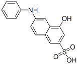 2-Naphthalenesulfonic acid, 4-hydroxy-6-(phenylamino)-, coupled with diazotized 2-methyl-5-nitrobenzenesulfonic acid-p-phenylenediamine reaction products, sodium salts Structure