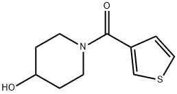 (4-羟基-1-哌啶基)-3-噻吩基甲酮 结构式