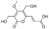 (E)-3-[3,5-Bis(hydroxymethyl)-4-methoxy-2-oxo-2H-pyran-6-yl]propenoic acid Structure