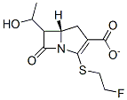 2-(2-fluoroethylthio)-6-(1-hydroxyethyl)penem-3-carboxylate Struktur