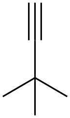 3,3-二甲基-1-丁炔 结构式