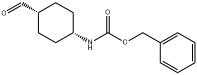 顺-4-(苄氧羰基氨基)环己基甲醛 结构式