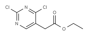 5-PyriMidineacetic acid, 2,4-dichloro-, ethyl ester Structure
