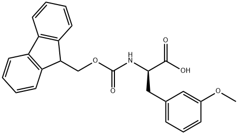 FMOC-3-甲氧基-D-苯丙氨酸 结构式