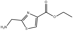 4-Thiazolecarboxylicacid,2-(aminomethyl)-,ethylester(9CI) Struktur