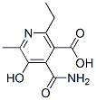 Nicotinic  acid,  4-carbamoyl-2-ethyl-5-hydroxy-6-methyl-  (7CI) 结构式