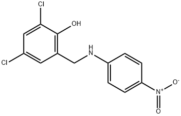 (4-(3,5-DICHLORO-2-HYDROXYBENZYLAMINO)PHENYLIMINO)DICHLORONIUM Struktur