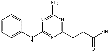 3-(4-AMINO-6-ANILINO-1,3,5-TRIAZIN-2-YL)PROPANOIC ACID Struktur
