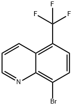 8-BROMO-5-TRIFLUOROMETHYLQUINOLINE 结构式