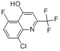 8-chloro-5-fluoro-2-(trifluoromethyl)quinolin-4-ol 结构式