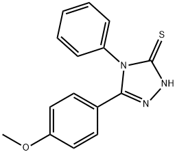 5-(4-METHOXY-PHENYL)-4-PHENYL-4H-[1,2,4]TRIAZOLE-3-THIOL Struktur