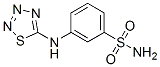 m-(1,2,3,4-thiatriazol-5-ylamino)benzenesulphonamide Struktur