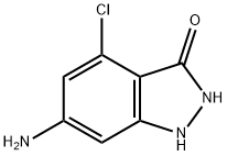 6-AMINO-4-CHLORO-3-HYDROXY (1H)INDAZOLE Struktur