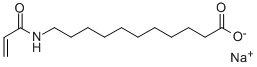 SODIUM-11-ACRYLAMIDO-UNDECANOATE Struktur