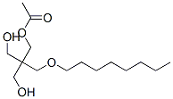 1,3-Propanediol, 2,2-bis(hydroxymethyl)-, acetate, octyl ether Struktur