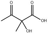 2-Hydroxy-2-methyl-3-oxobutanoicacid Struktur