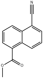 methyl 5-cyano-1-naphthoate 结构式
