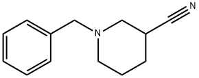 1-苄基3-哌啶甲腈 结构式